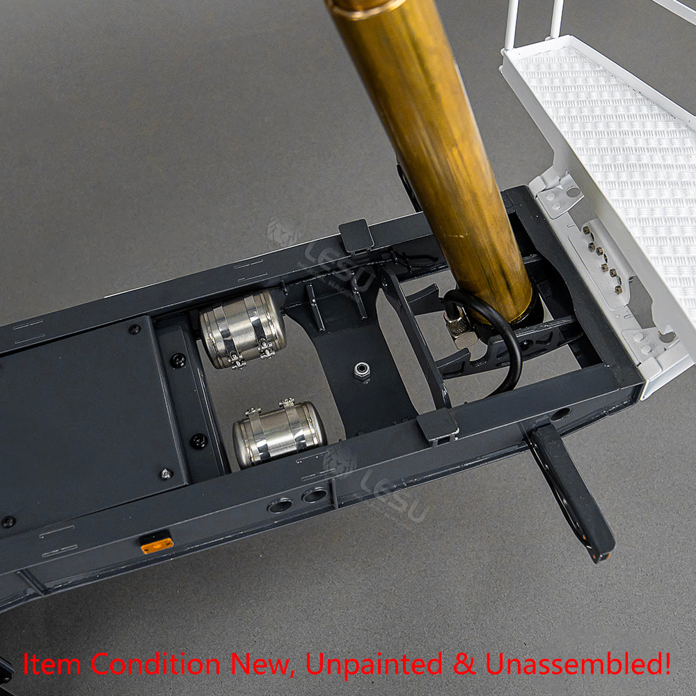 LESU 3Axles Metal 1/14 RC Hydraulic Dump Trailer for TAMIYA Tractor Truck Radio Controlled Lorry Car R620 R770S FH12 Vehicle