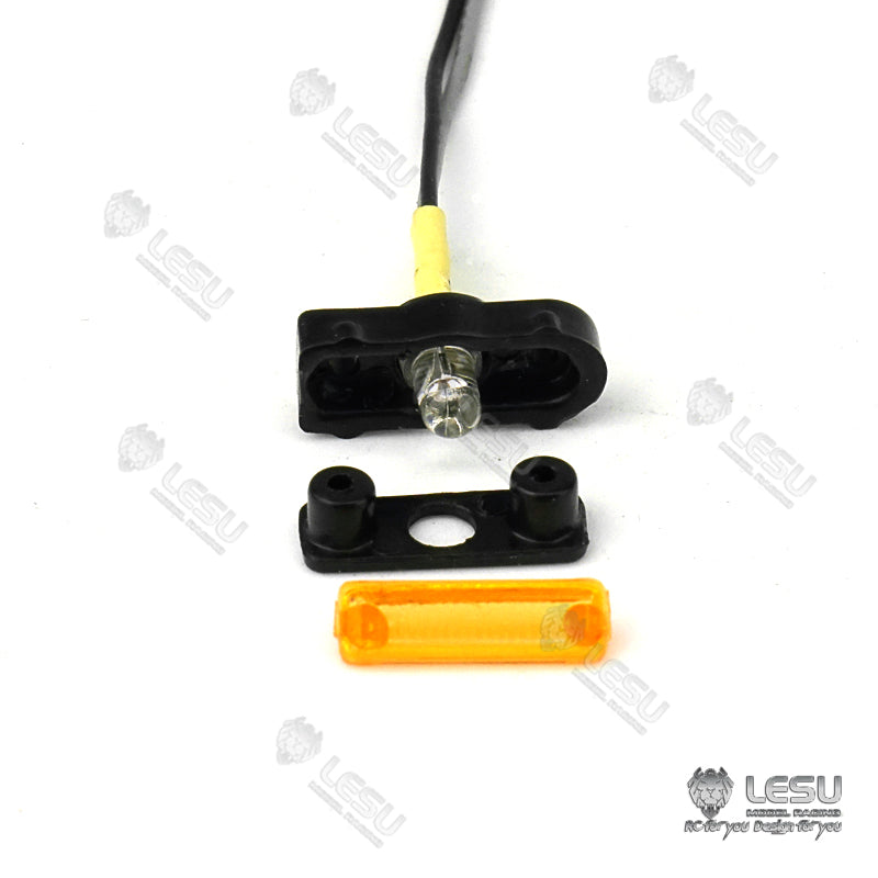 US STOCK US STOCK 1/14 LESU Side Skirts Light LED Lamp Suitable for TAMIYA DIY Spare Part Tractor Truck Radio Controlled Trailer Model