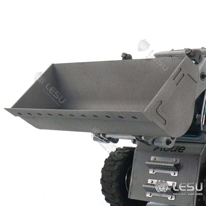 LESU Metal Attachments Spare Parts Buckets Replacements for 1/14 Scale Radio Controlled Hydraulic Skid Steer Loader DIY Model