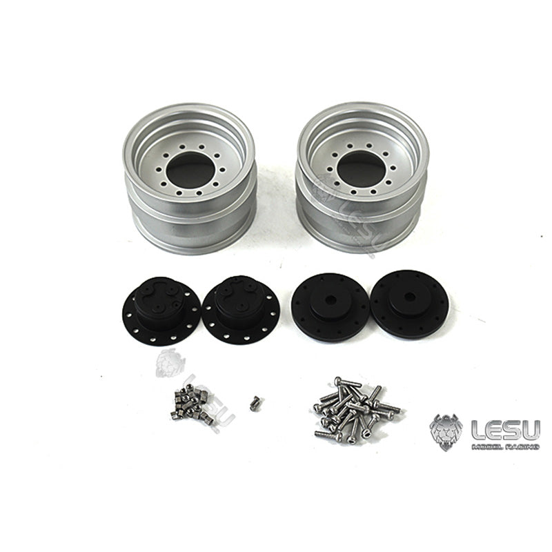 LESU Metal Spare Parts Accessories Rear Wheelhub Tyre Taillight for 1/14 Hydraulic RC Digger Excavator Aoue BL71 Backhoe Loader