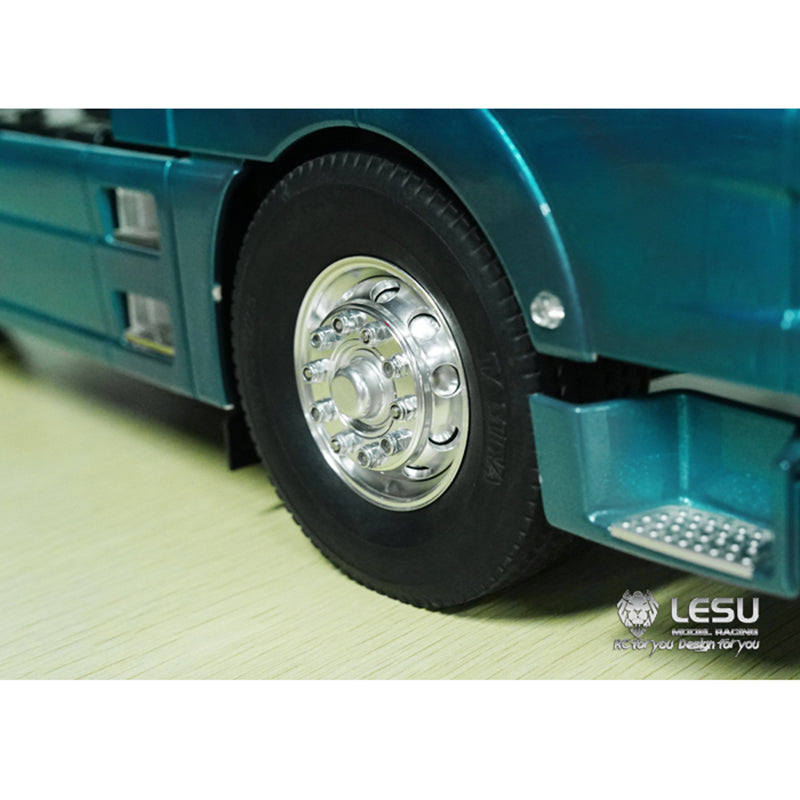 LESU Metal Front Wide Wheel Hub DIY Spare Part Suitable for RC 1/14 Unpower Axle Model Tractor Truck Radio Controlled Cars