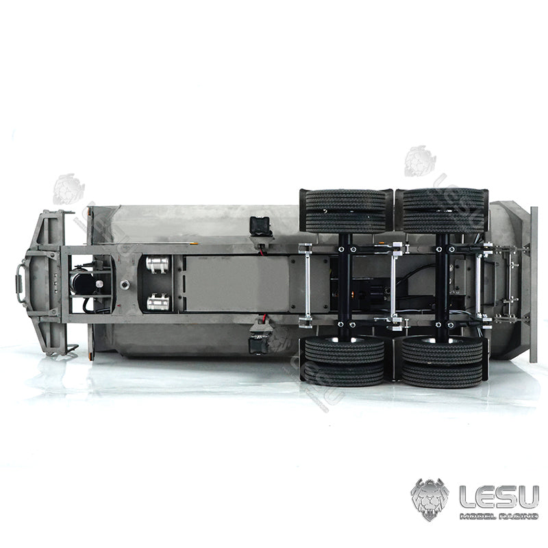 LESU Metal RC Hydraulic Dumper Trailer Pump for 1/14 Scale Tractor Truck Construction Vehicle DIY W/ Electronic Legs