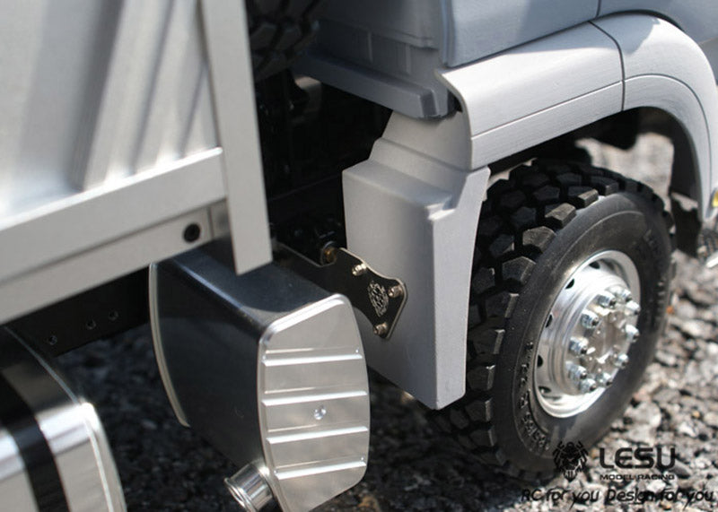 LESU TGS Cabin 1/14 Metal 8x8/6x6 RC Hydraulic Dumper Truck Tipper Vehicle 2 Speed High Torque Gearbox Sound Light System for RC Model Enthusiasts