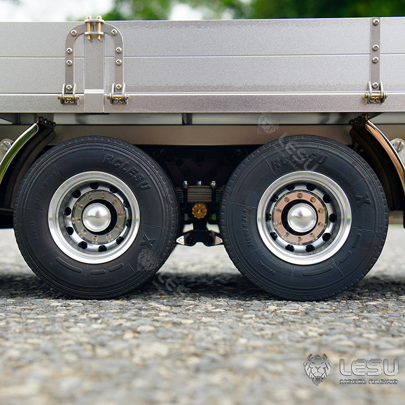 IN STOCK LESU 1/14 VM 6x4 Unpainted Remote Controlled Flatbed Truck Model Car for Light System Motor Servo ESC W/O Battery Radio