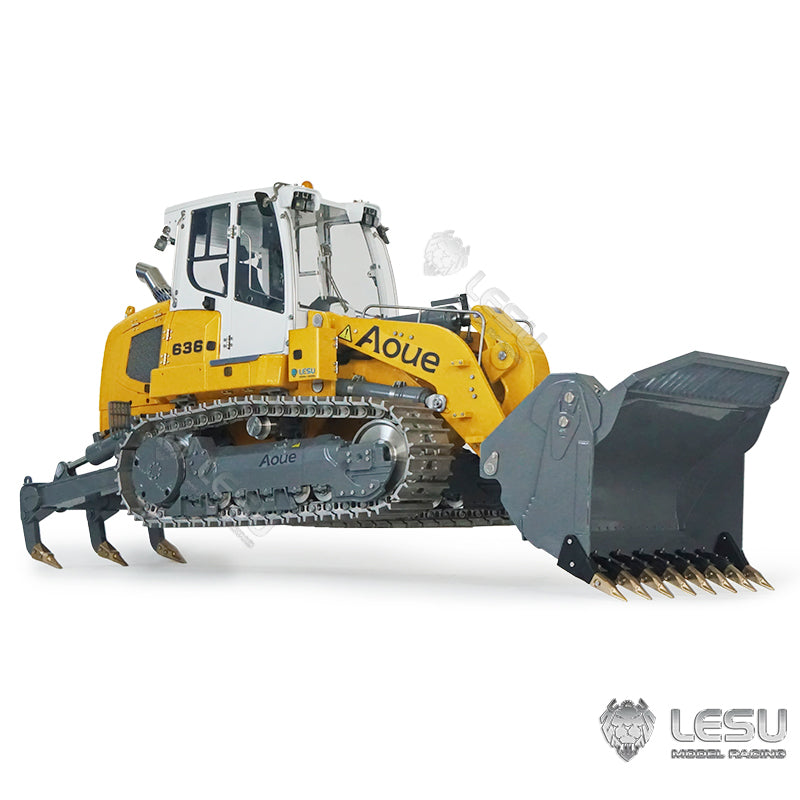 LESU 1/14 Metal Hydraulic Tracked RC Painting Loader W/ Battery PL18EV LITE Ripper Light Sound 4CH Valve Motor Servo ESC Decals