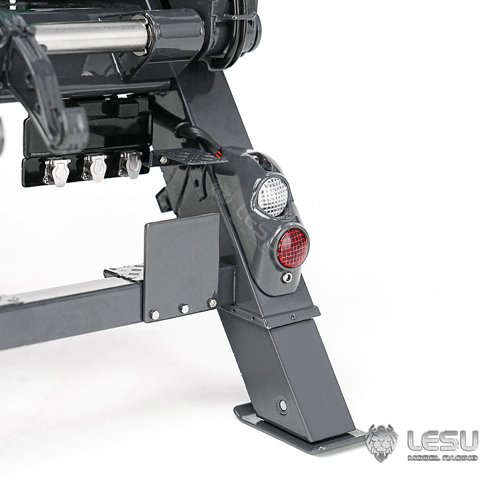 LESU 4X4 1/14 RC Hydraulic Swing Arm Garbage Truck Skip Loader TGS Paintied Car Simulation Vehicle Hobby Model 4CH Reversing Valve