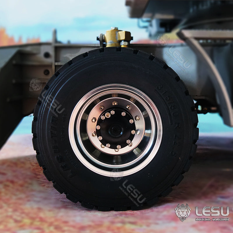 1/14 Scale LESU RC Model Metal Hydraulic Aoue ET30H Wheeled Excavator Digger Pump Valve Light Motor ESC Servo Upgrade Accessories