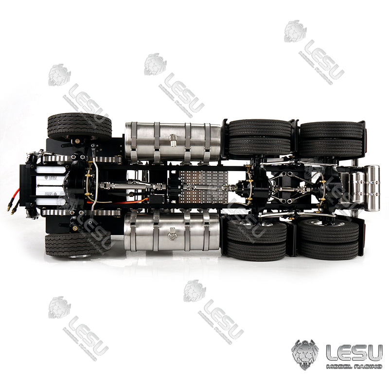 Metal 6*6 Chassis W/ Motor Servo for 1/14 FH16 Tractor Truck Model W/O ESC Sound Light System Radio Controller Battery