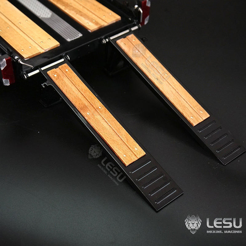 Metal Trailer Plate For 1/14 LESU Skid Steer Loader A0008 B0008 Model RC Hydraulic Cars Model