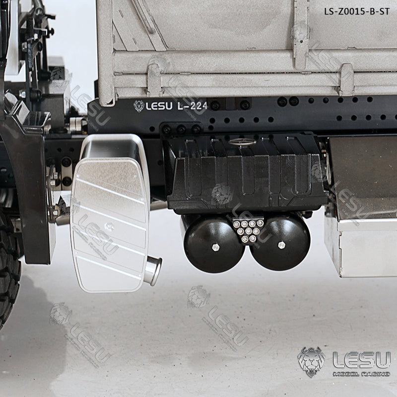 LESU 1/14 Scale Metal 4*4 Chassis TGS Hydraulic Dumper Truck Construction Vehicle Model Light Sound System Motor ESC Servo