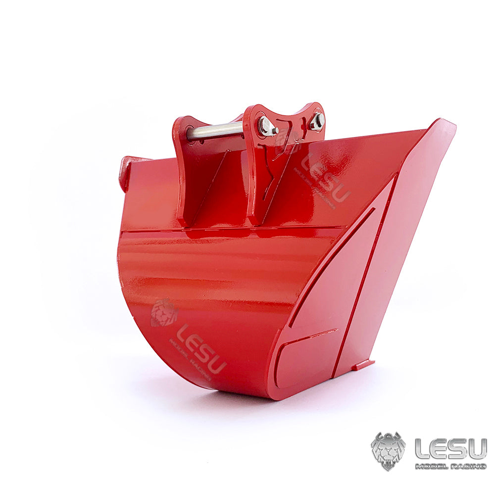 LESU 1PC Stainless Steel Bucket Spare Parts for 1/14 Scale ET35 RC Metal Hydraulic Excavator Digger Models Accessories DIY