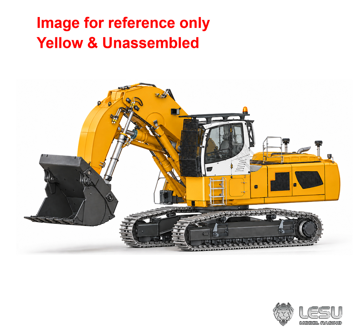 LESU LR956 1/14 Metal RC Hydraulic Front Shovel Excavator B0031 Dual Pumps KIT Digger with 7CH Valve Light System Simulated GPS