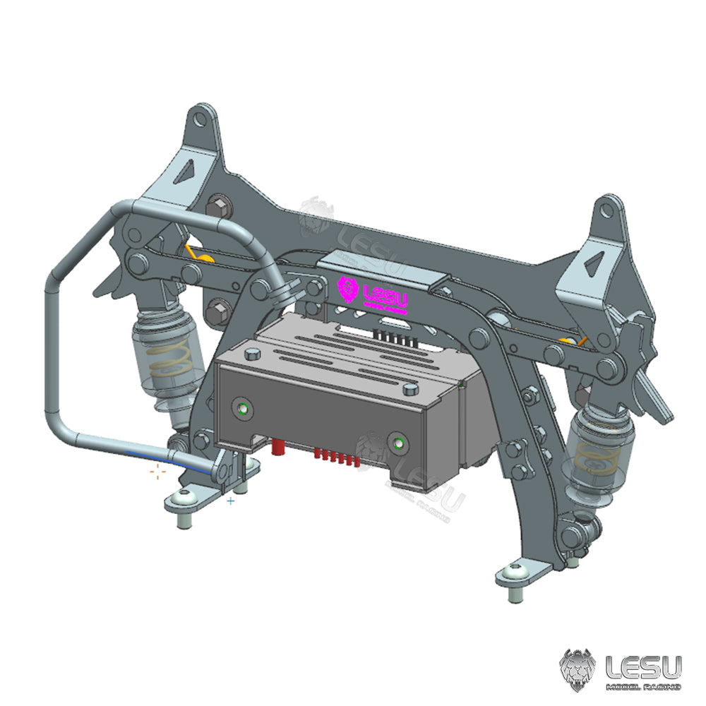 Metal Cabin Buckle with Electrical Contacts for DIY 1/14 Tamiya 770S Remote Control Tractor Truck RC Lorry Car Model 56373 56368