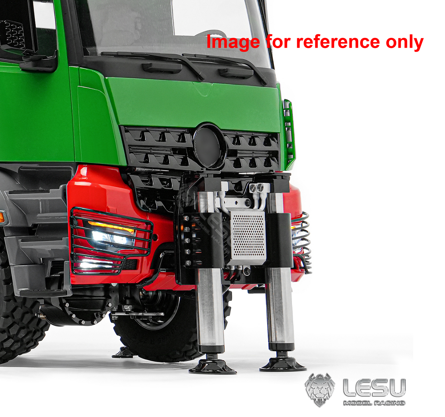LESU 3363 1/14 Metal RC Hydraulic Crane Truck 8X8 Axle Diff Lock 3Speed Remote Control Lorry 7CH Valve 6 Outriggers Light Sound