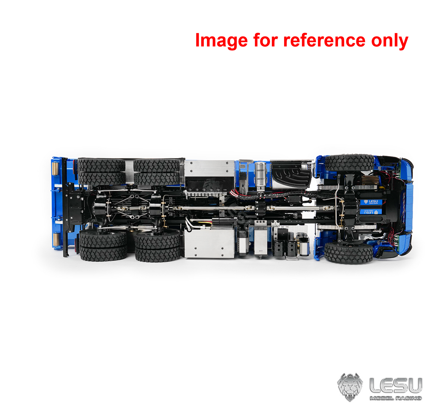 LESU Z0100 1/14 6x6 Metal Hydraulic RC Roll Off Dump Truck with Folding Hook Lift 3 Speed Transmission Differential Lock Light Sound