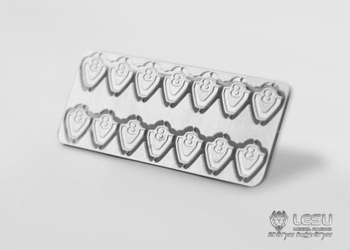 Metal Sticker for LESU 1/14 Scale Radio Controlled Tractor Truck Model DIY Decorative Parts Accessories Spare Parts