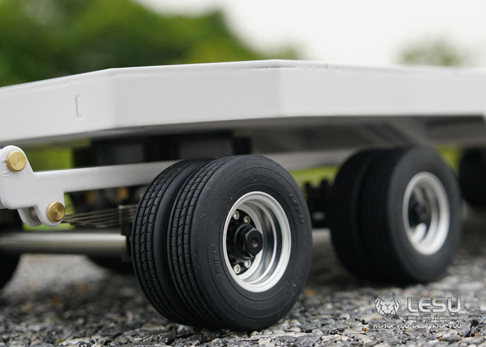 LESU 1/14 Scale RC Metal Trailer Plate for Radio Controlled Construction Truck Vehicle Update Accessory 887.6*190*78MM