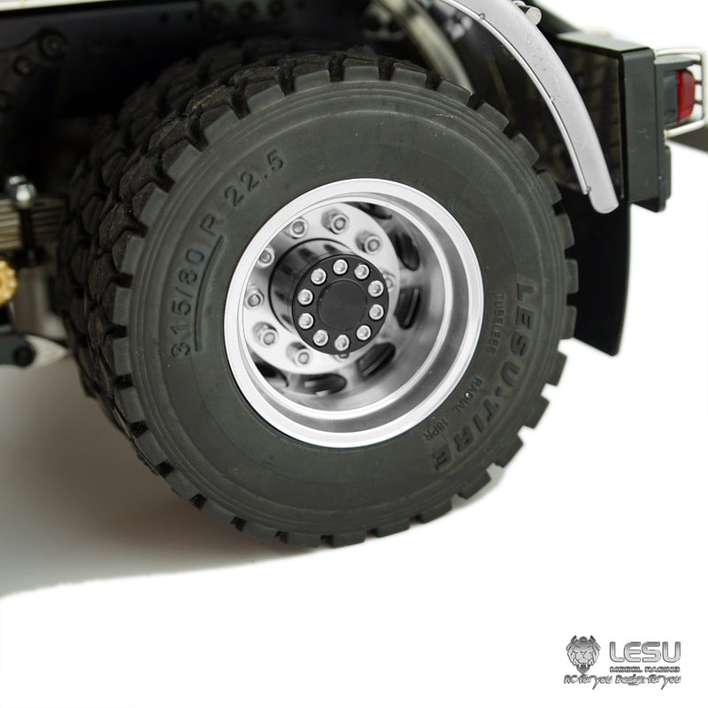 IN STOCK LESU 1/14 Scale Remote Controlled 3348 3Axles 6*6 Dumper Truck Construction Vehicle Model Motor Servo W/O Battery Radio Controller