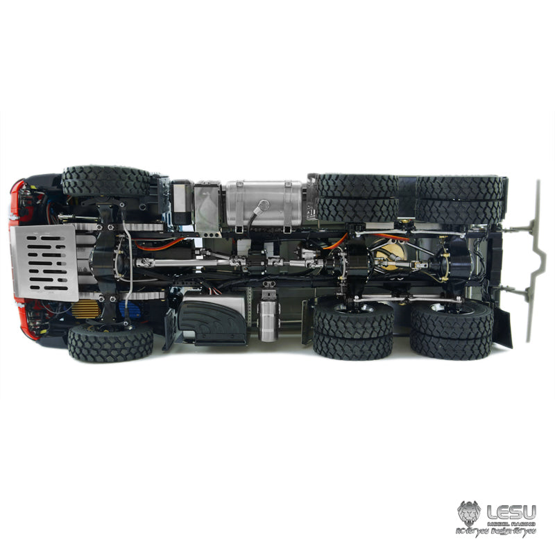 IN STOCK LESU 1/14 Scale Remote Controlled 3348 3Axles 6*6 Dumper Truck Construction Vehicle Model Motor Servo W/O Battery Radio Controller