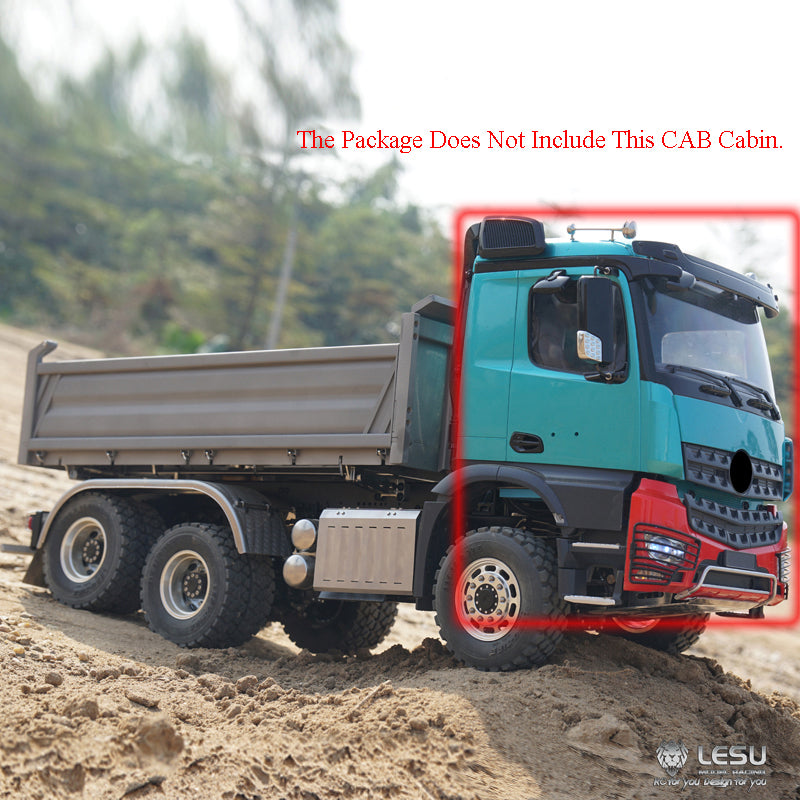 IN STOCK LESU 1/14 Scale Remote Controlled 3348 3Axles 6*6 Dumper Truck Construction Vehicle Model Motor Servo W/O Battery Radio Controller