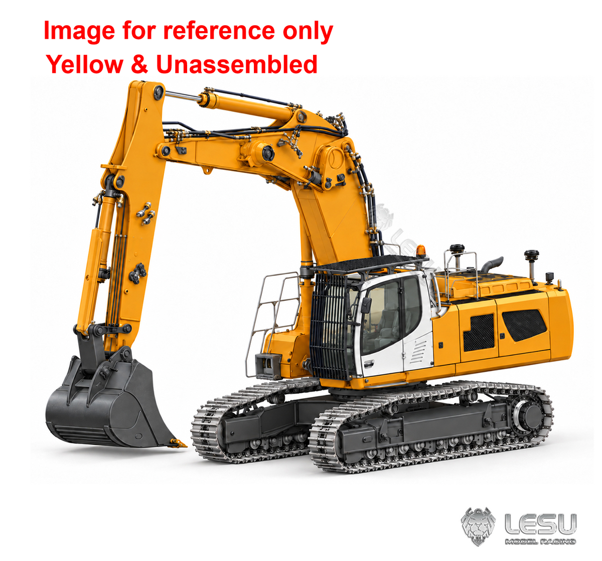 LESU Aoue LR956 1/14 Metal 3 Arms RC Hydraulic Excavator B0030 Dual Pumps Digger KIT Model with 10CH Valve Light System GPS