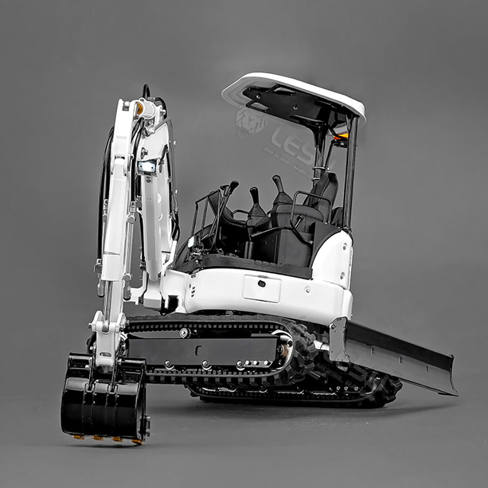 In Stock LESU 1/14 Mini RC Hydraulic Excavator PC30 Metal 6CH Valve Digger Ready To Run ST8 Radio Painted Assembled