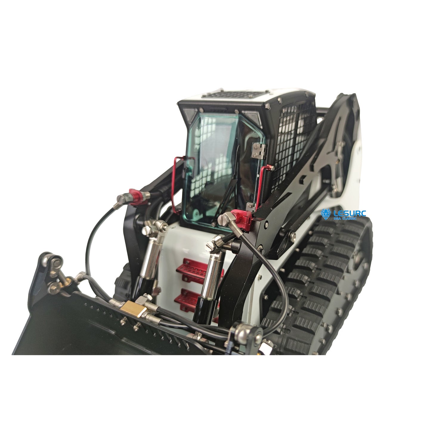 LESU 1/14 Scale Aoue LT5 Metal Hydraulic Tracked Skid-Steer RC Loader DIY Model Lights Motor Servo ESC Accessories Spare Parts