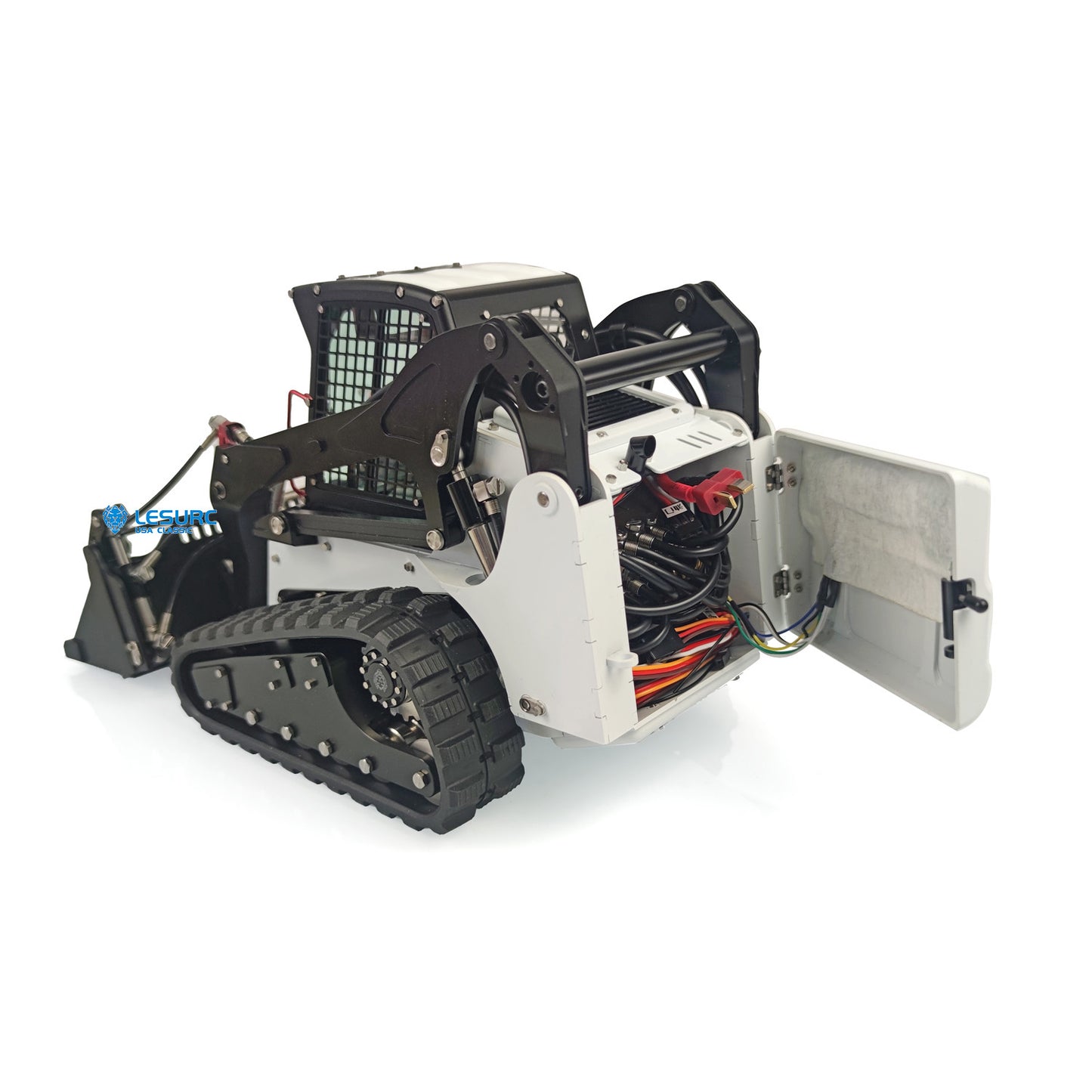 LESU 1/14 Scale Aoue LT5 Metal Hydraulic Tracked Skid-Steer RC Loader DIY Model Lights Motor Servo ESC Accessories Spare Parts