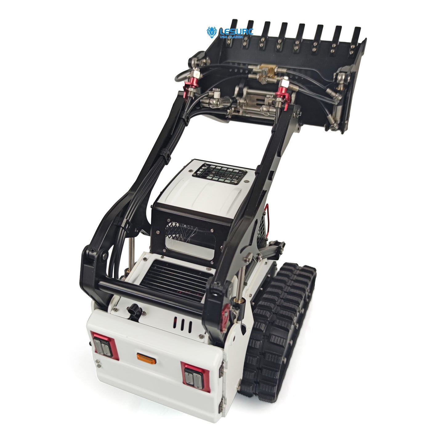 LESU 1/14 Scale Aoue LT5 Metal Hydraulic Tracked Skid-Steer RC Loader DIY Model Lights Motor Servo ESC Accessories Spare Parts