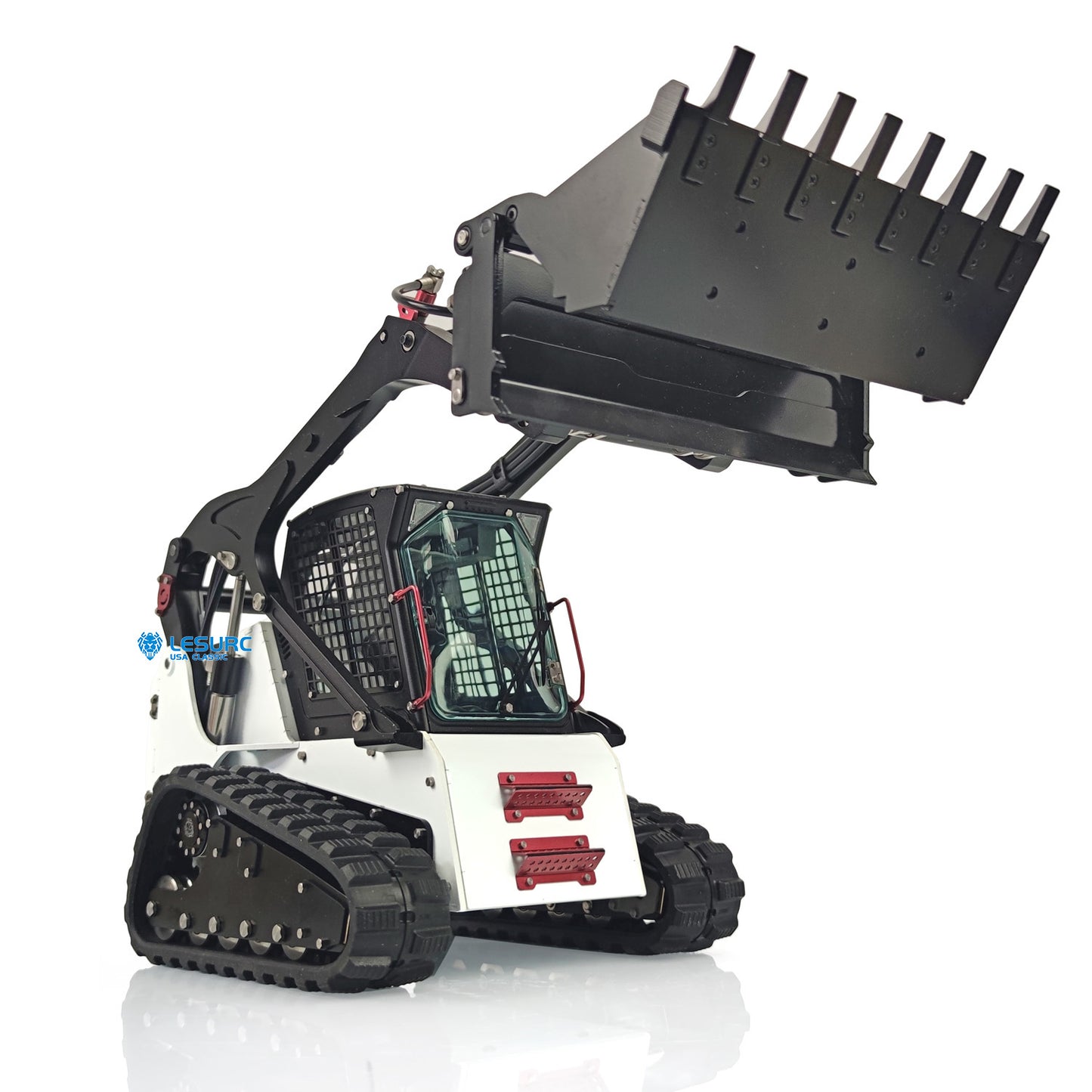LESU 1/14 Scale Aoue LT5 Metal Hydraulic Tracked Skid-Steer RC Loader DIY Model Lights Motor Servo ESC Accessories Spare Parts