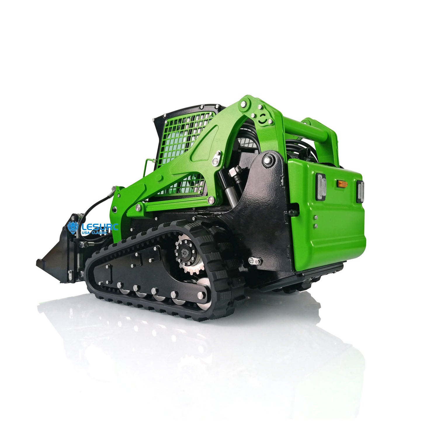 LESU 1/14 Scale Metal Aoue-LT5 Tracked Skid-Steer Remote Controlled Hydraulic Loader Ready To Run Model W/ Sound System Battery