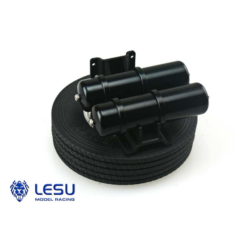 LESU 1/14 Rear Lights Exhaust Box Metal Pedal Second Plate Set ABS Plastic Car Body for RC Tractor Truck DIY Model Part