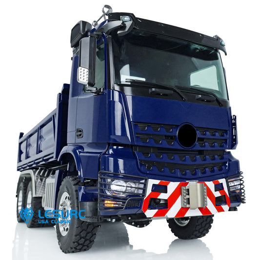 1/14 LESU RC Hydraulic Dumper Remote Control Truck 6X6 for 3363 Radio Control Car Brushless Motor DIY Painting Metal Chassis