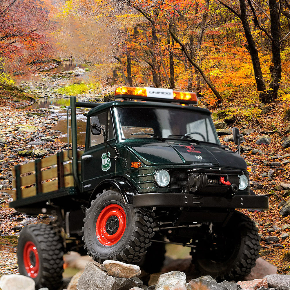 LESU 4X4 1/10 Remote Control Off-road Vehicles Painted Assembled RAVE-UM406 Electric Car W/ 2Speed Transmission Sound Light System