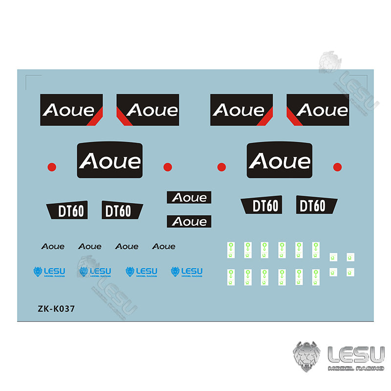 LESU Decal Sticker for 1/14 Scale Remote Construction Tractor Truck Dumper Tractor Model Decorative Parts Hydraulic Plate