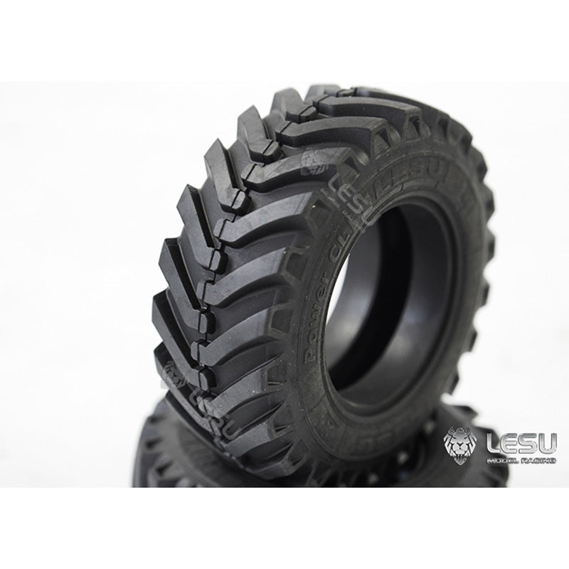 LESU Metal Spare Parts Accessories Rear Wheelhub Tyre Taillight for 1/14 Hydraulic RC Digger Excavator Aoue BL71 Backhoe Loader