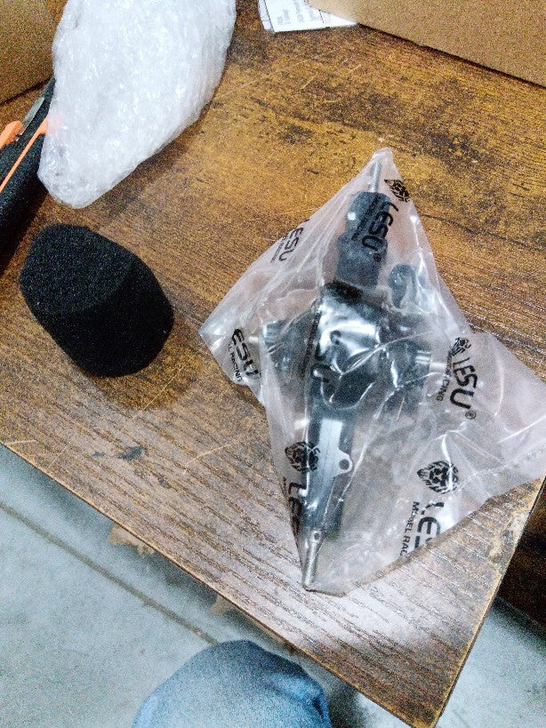 Fast Free Shipping Second Hand US Stock LESU Q9024 Metal Rear Axle 1/14 Tamiya Model RC Tractor Truck Car Part DIY