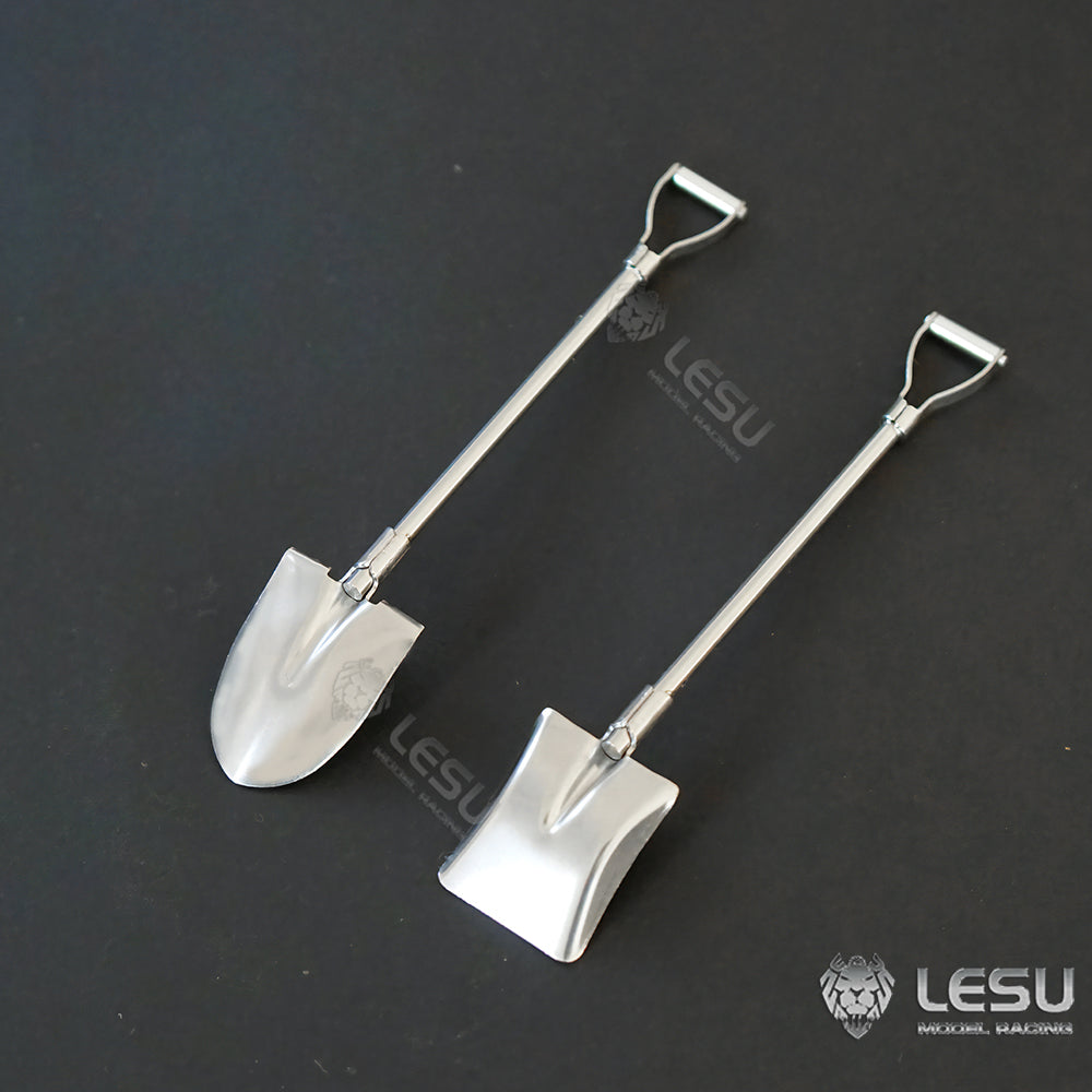 LESU 1/14 Metal Spade Wheelbarrow Model Set for RC Engineering Vehicle Truck Car RC Truck Simulation Ornament