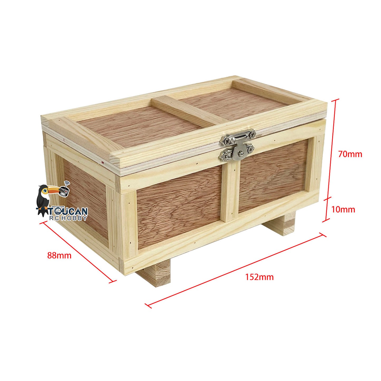 Wooden Box Model Declaration Parts for 1/14 1/12 RC Truck Hydraulic Forklift Construction Vehicles RC Excavator