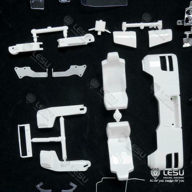 LESU 1/14 RC Cabin Set TGS Car Shell KIT For Radio Controlled Dump Truck Upgrade Parts Refitting Accessory Outdoor Vehicle