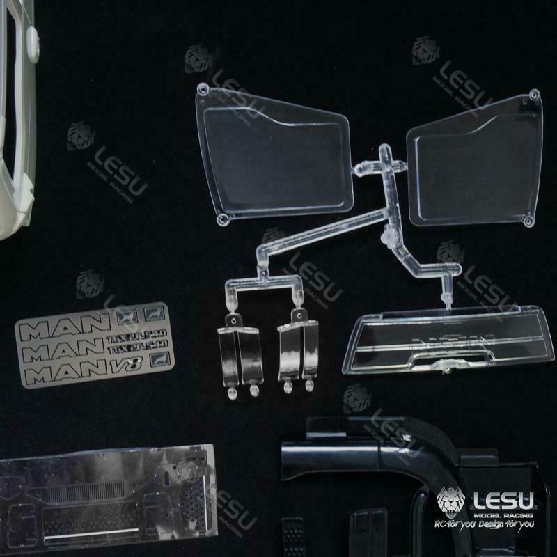 LESU 1/14 RC Cabin Set TGS Car Shell KIT For Radio Controlled Dump Truck Upgrade Parts Refitting Accessory Outdoor Vehicle