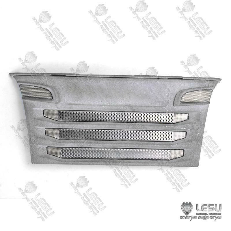 LESU RC Tractor Truck Upgrade Parts Metal Side Spoiler Front Face Net Bumper Set R730 1/14 for Remote Controlled Tractor R470 R620