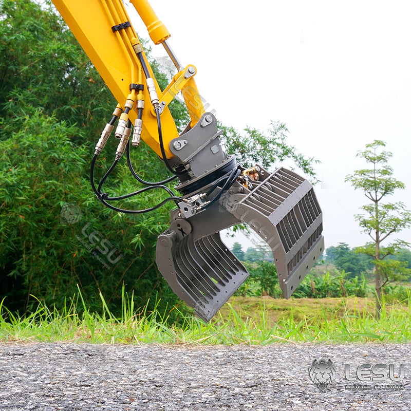 1/14 Scale LESU RC Model Metal Hydraulic Aoue ET30H Wheeled Excavator Digger Pump Valve Light Motor ESC Servo Upgrade Accessories