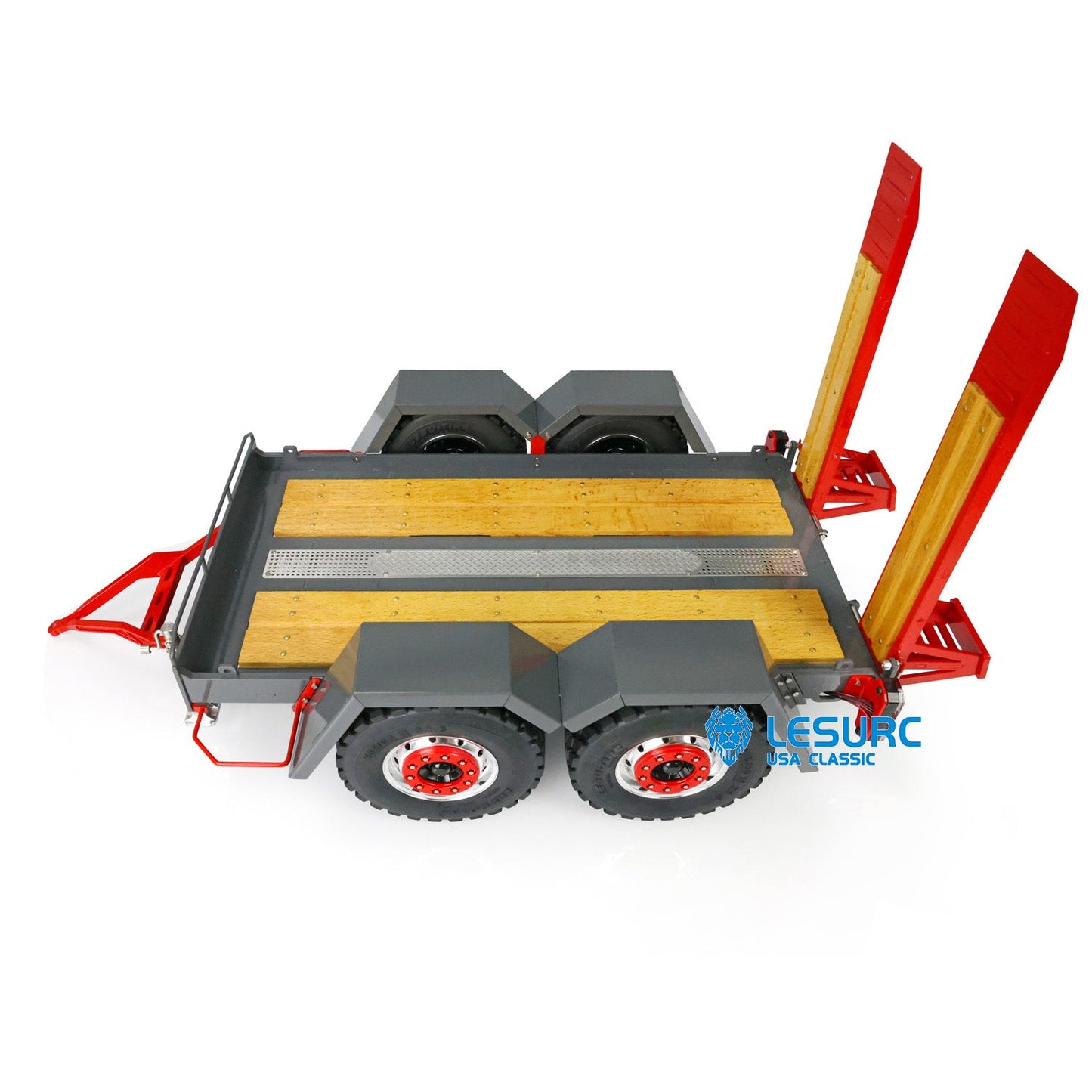 Metal Trailer Plate For 1/14 LESU Skid Steer Loader A0008 B0008 Model RC Hydraulic Cars Model
