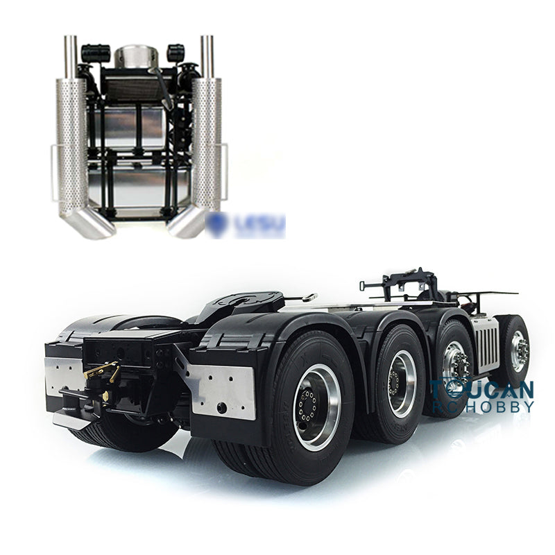 LESU 1/14 8*8 Heavy-duty Metal Chassis Radio Control Highline Tractor Truck 56348 3363 1851 Model W/ 3 Speed Gearbox Servo Motor