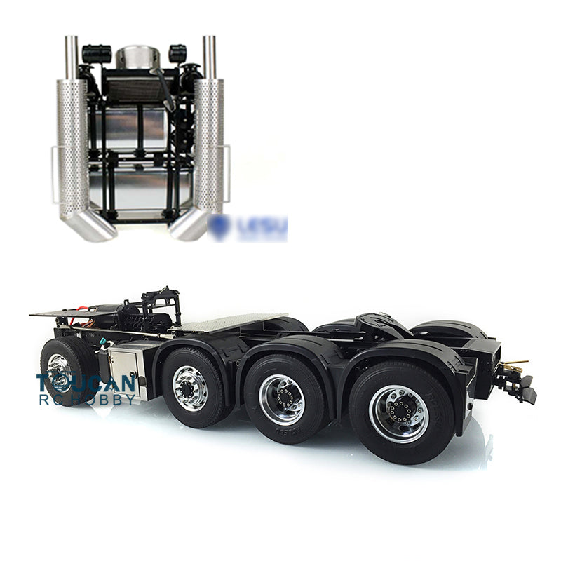 LESU 1/14 8*8 Heavy-duty Metal Chassis Radio Control Highline Tractor Truck 56348 3363 1851 Model W/ 3 Speed Gearbox Servo Motor