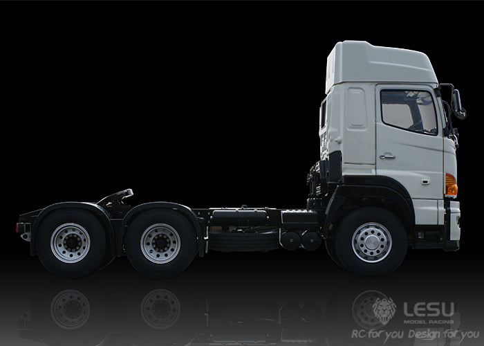 LESU HO700 1/14 6x4/4x2 Remote Control Tractor Truck with Metal Chassis 2 Speed Transmission Sound Light System for RC Hobbyists