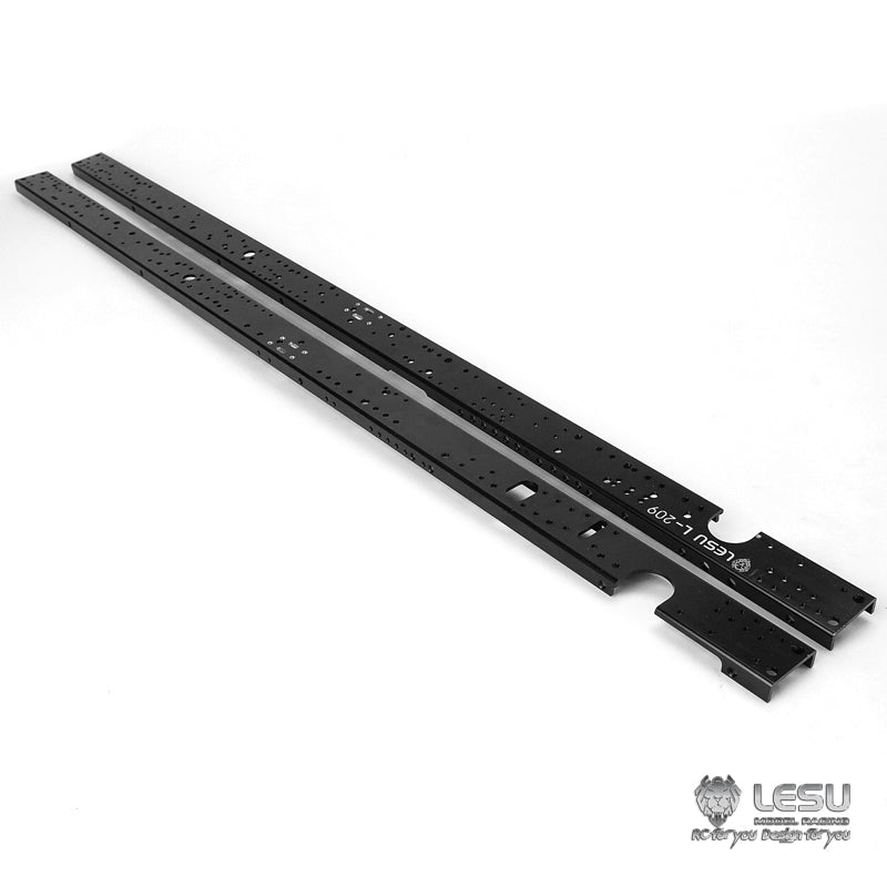 Metal CNC Chassis Rail Spare Part Suitable for 6*6 8*8 1/14 Scale RC LESU Hydraulic Radio Controlled Dumper DIY Car Vehicle