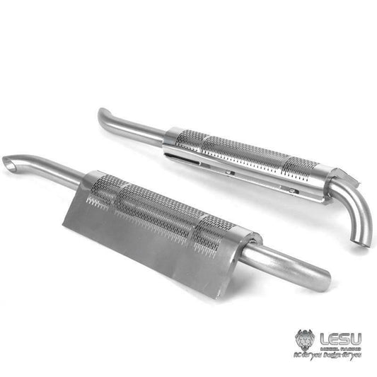 US STOCK 1/14 LESU Simulated Metal Exhaust Pipe Chimney Suitable for TAMIYA DIY RC Tractor Truck Radio Control American Cars Model Parts