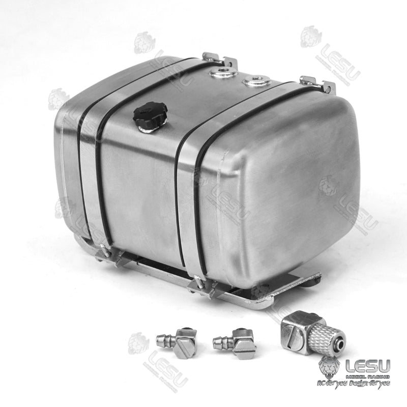 1/14 LESU Simulated Metal Oil Tank Fuel Tank 70MM 80MM 90MM 100MM for RC Dumper Truck Tractor Trailer DIY Cars Accessory